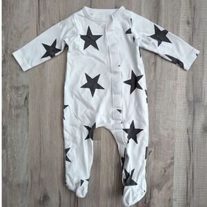 3/$20 Sammy + Nat Footed Baby Sleeper Stars, 6M (K6)